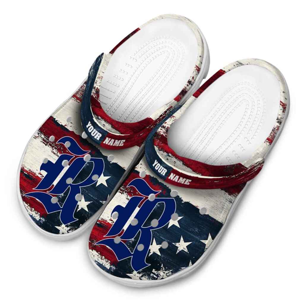 Customized Rice Owls Patriotic Stripes ClogTVC1801770 - Image 4