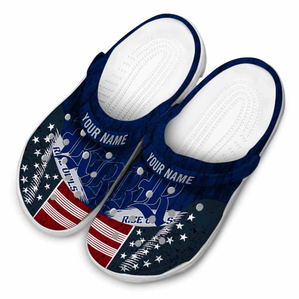 Customized Rice Owls Star-Spangled Side Pattern ClogTVC1801726 - Image 4