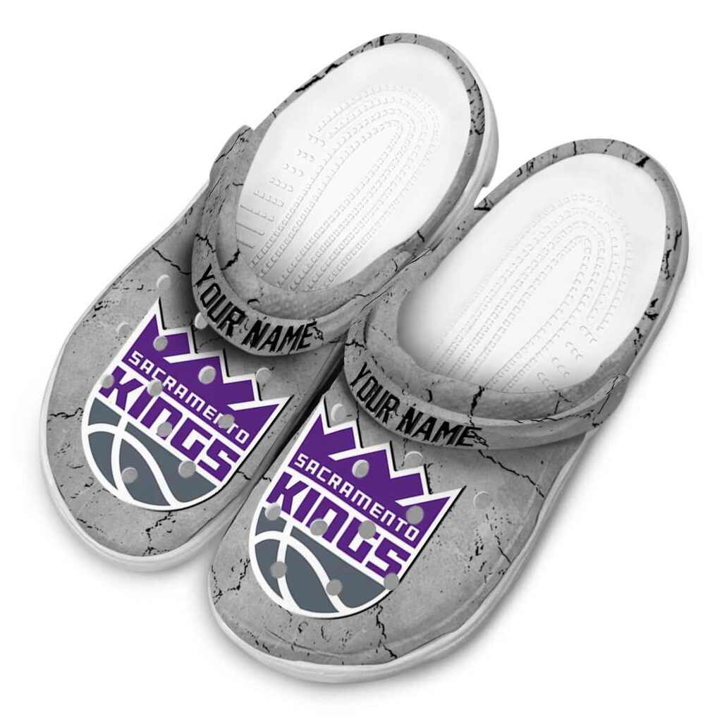 Customized Sacramento Kings Cracked Texture ClogTVC1801691 - Image 4