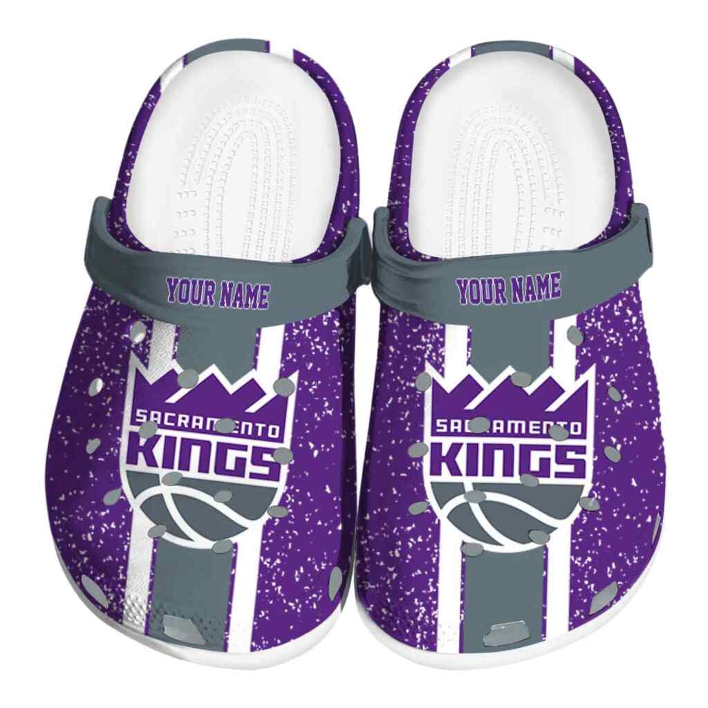 Customized Sacramento Kings Vertical Stripes ClogTVC1801691