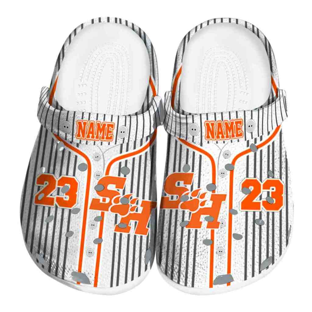 Customized Sam Houston Bearkats Pinstripe Pattern ClogTVC1801717