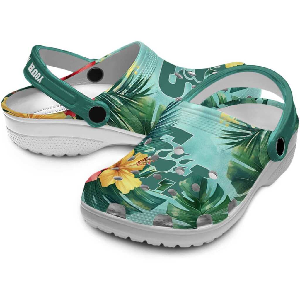 Customized Sam Houston Bearkats Tropical Vibes ClogTVC1801768 - Image 3