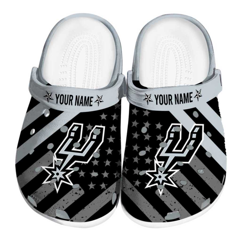 Customized San Antonio Spurs Star-Spangled Graphic ClogTVC1801733