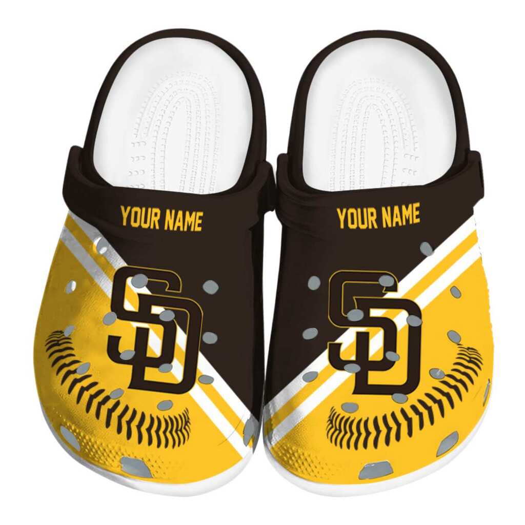 Customized San Diego Padres Baseball Motif ClogTVC180132