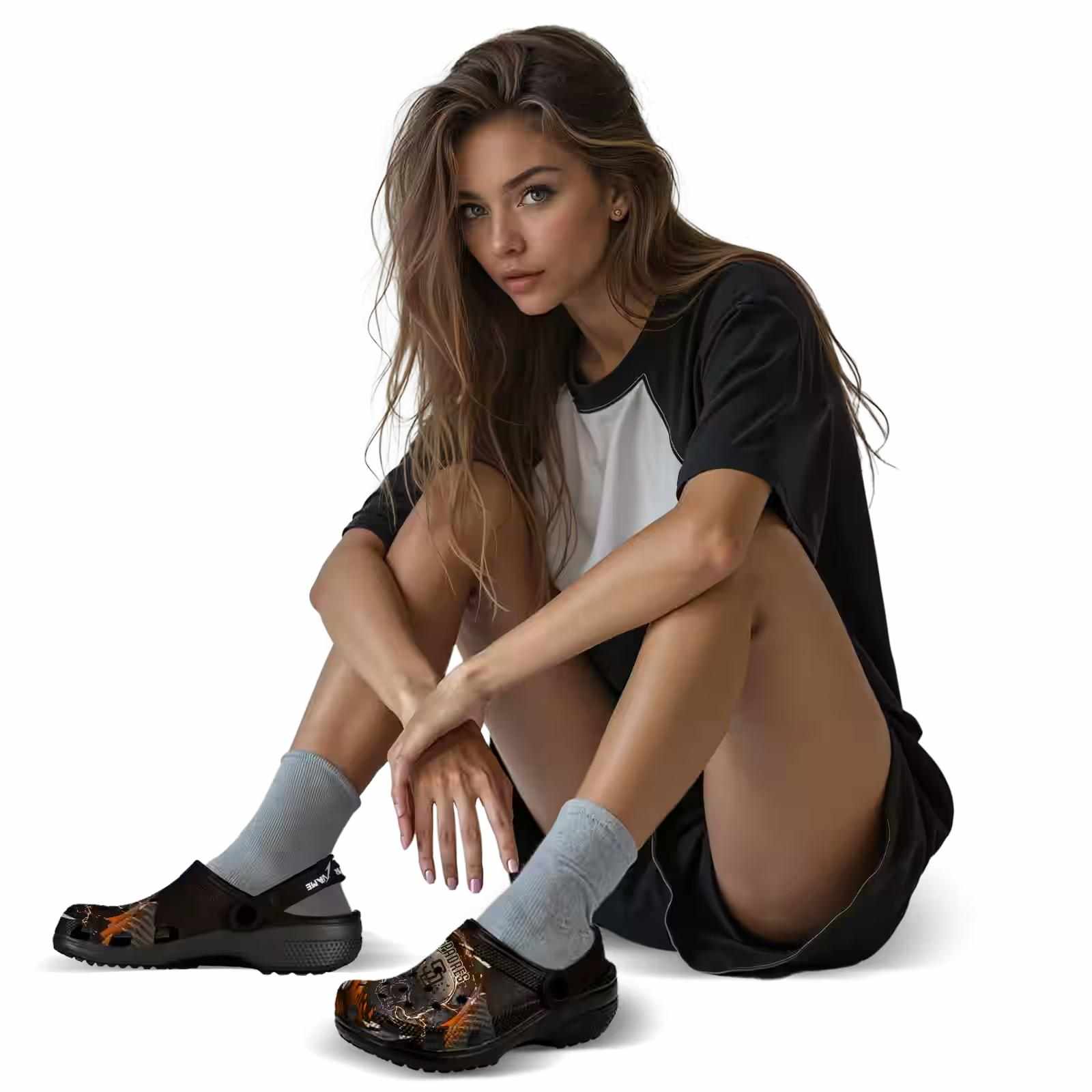 Customized San Diego Padres Gothic Skull ClogTVC180132 - Image 6