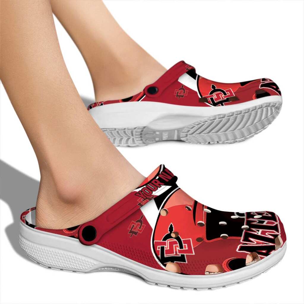 Customized San Diego State Aztecs Baseball Helmet ClogTVC1801821 - Image 2