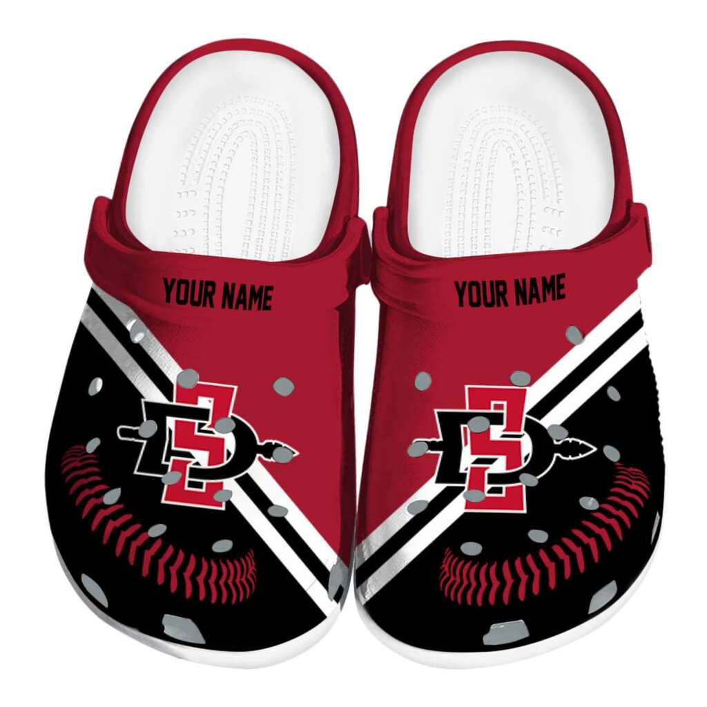 Customized San Diego State Aztecs Baseball Motif ClogTVC1801802