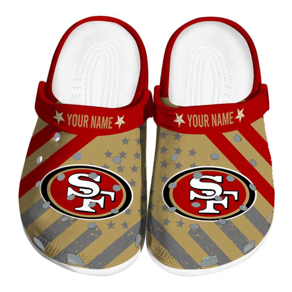 Customized San Francisco 49ers Star-Spangled Graphic ClogTVC180136