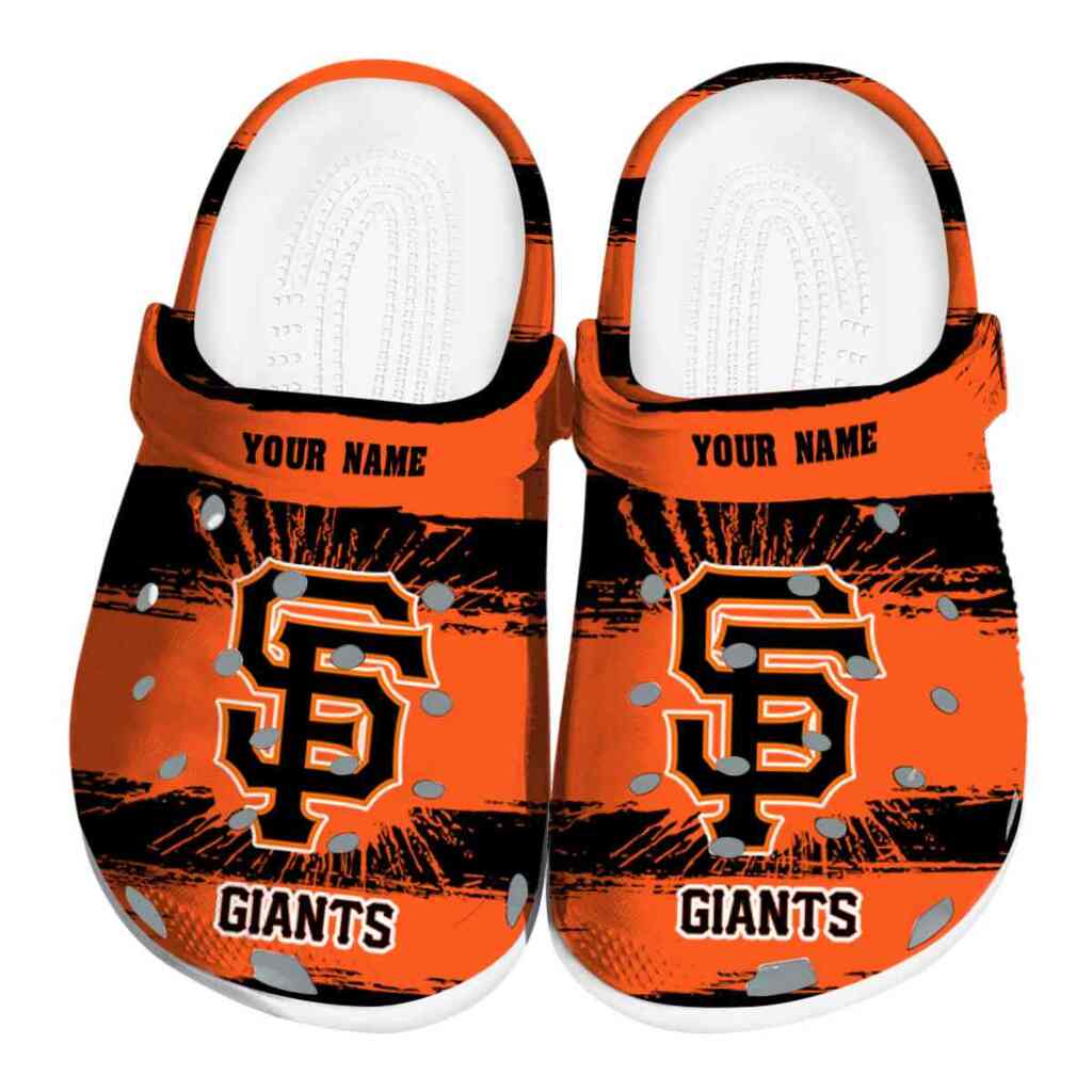 Customized San Francisco Giants Paint Splatter Graphics ClogTVC180137