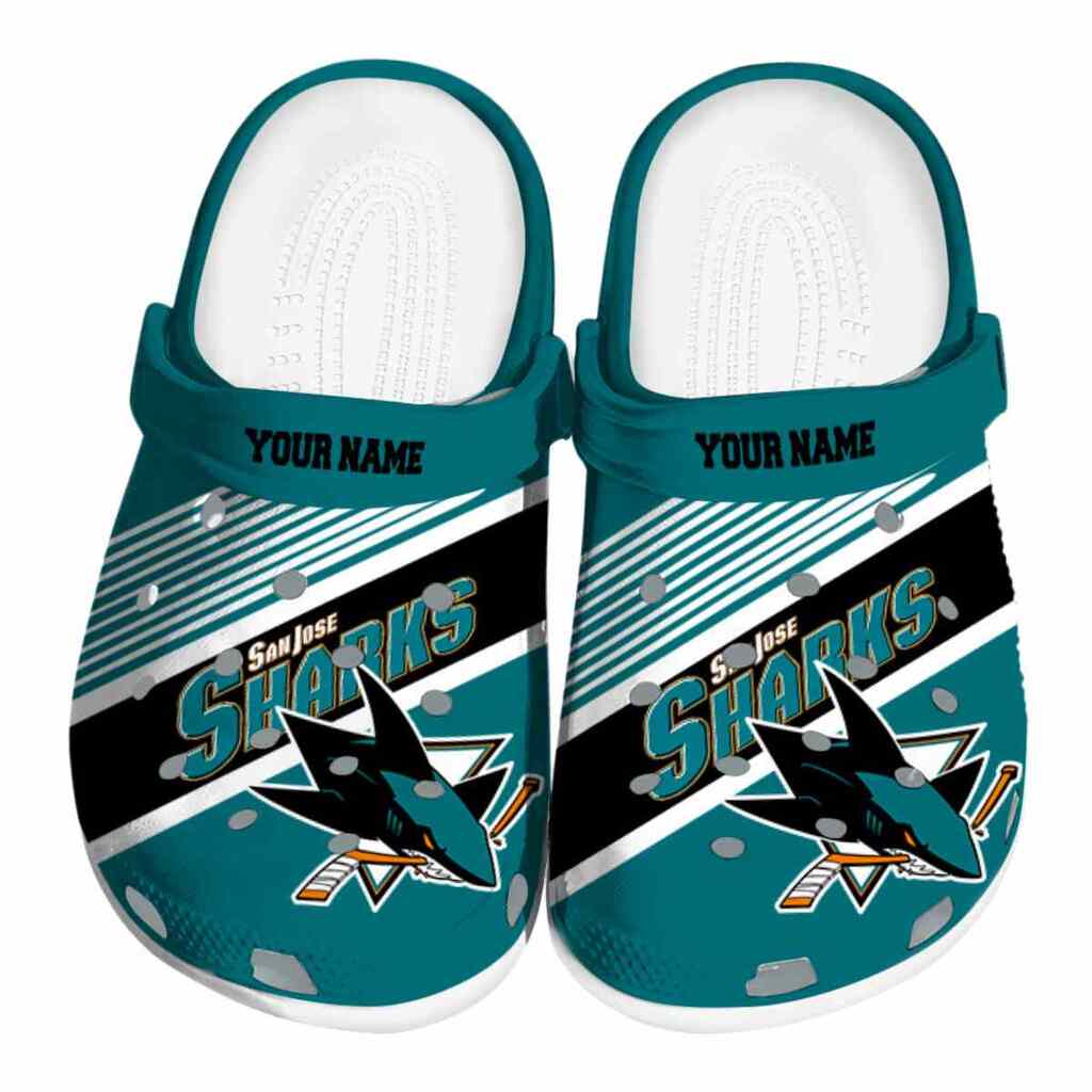 Customized San Jose Sharks Vibrant Dual-Tone ClogTVC1801902