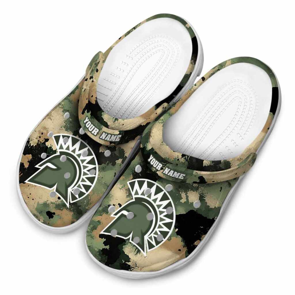 Customized San Jose State Spartans Camouflage Craze ClogTVC1801771 - Image 4