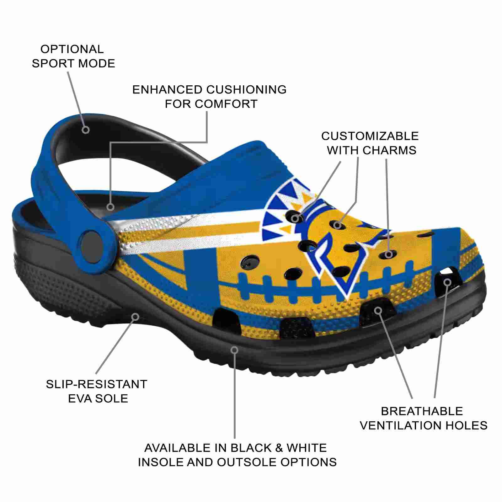 Customized San Jose State Spartans Football Motif ClogTVC1801803 - Image 5