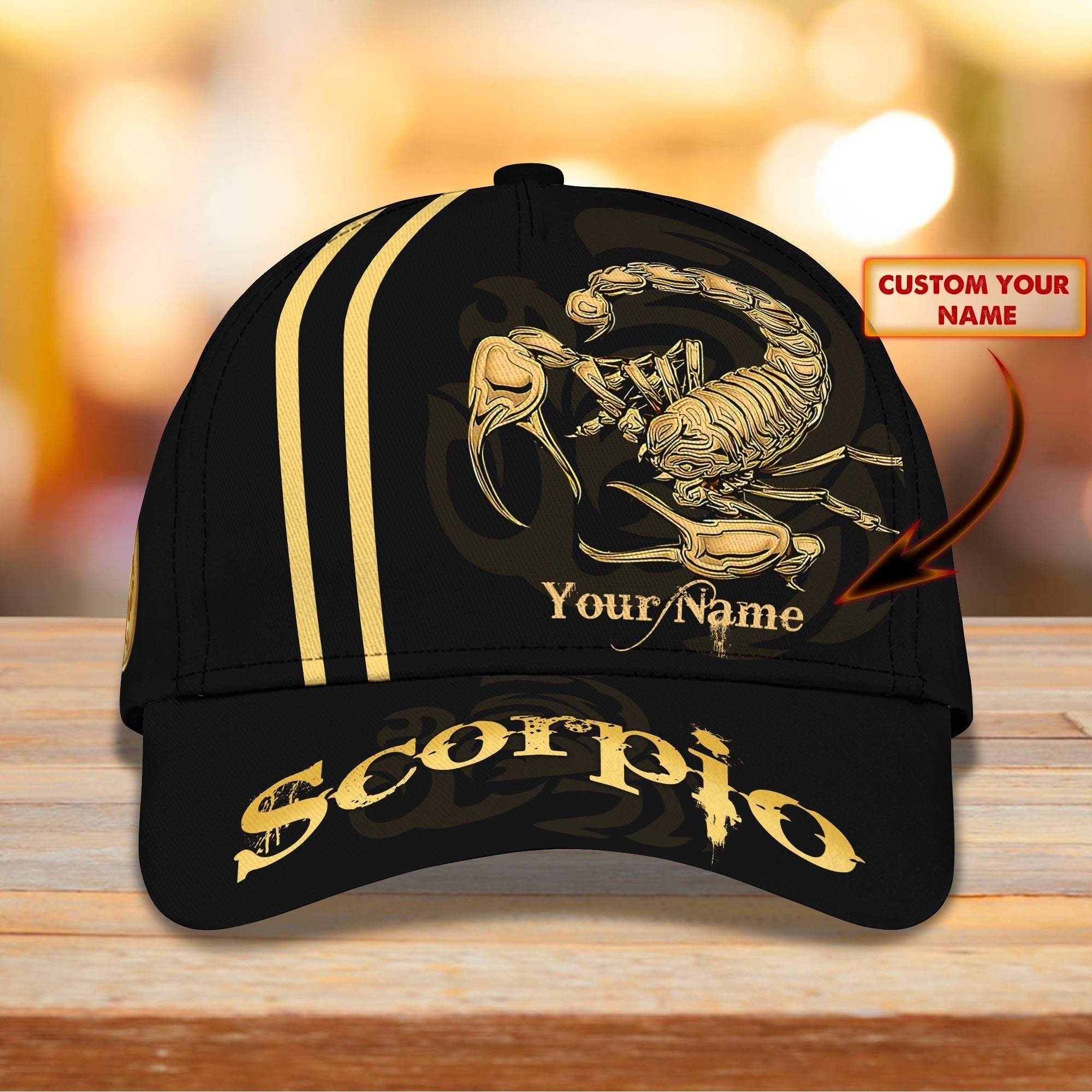 Customized Scorpio Baseball Cap Hat, 3D Full Printed Scorpio Hat, Scorpio Cap Trucker Hats Custom Hats Gifts For Men & Women