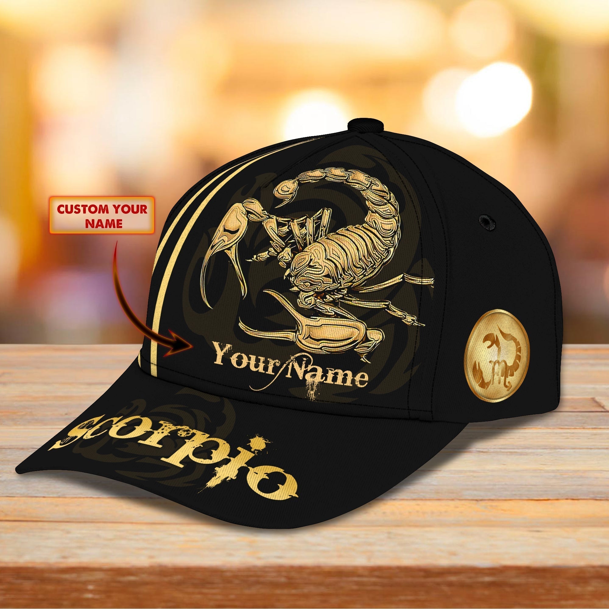 Customized Scorpio Baseball Cap Hat, 3D Full Printed Scorpio Hat, Scorpio Cap Trucker Hats Custom Hats Gifts For Men & Women