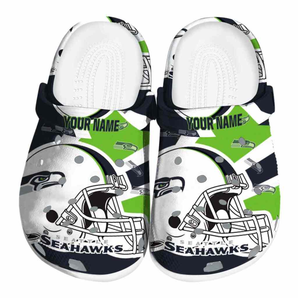 Customized Seattle Seahawks Football Helmet ClogTVC180138