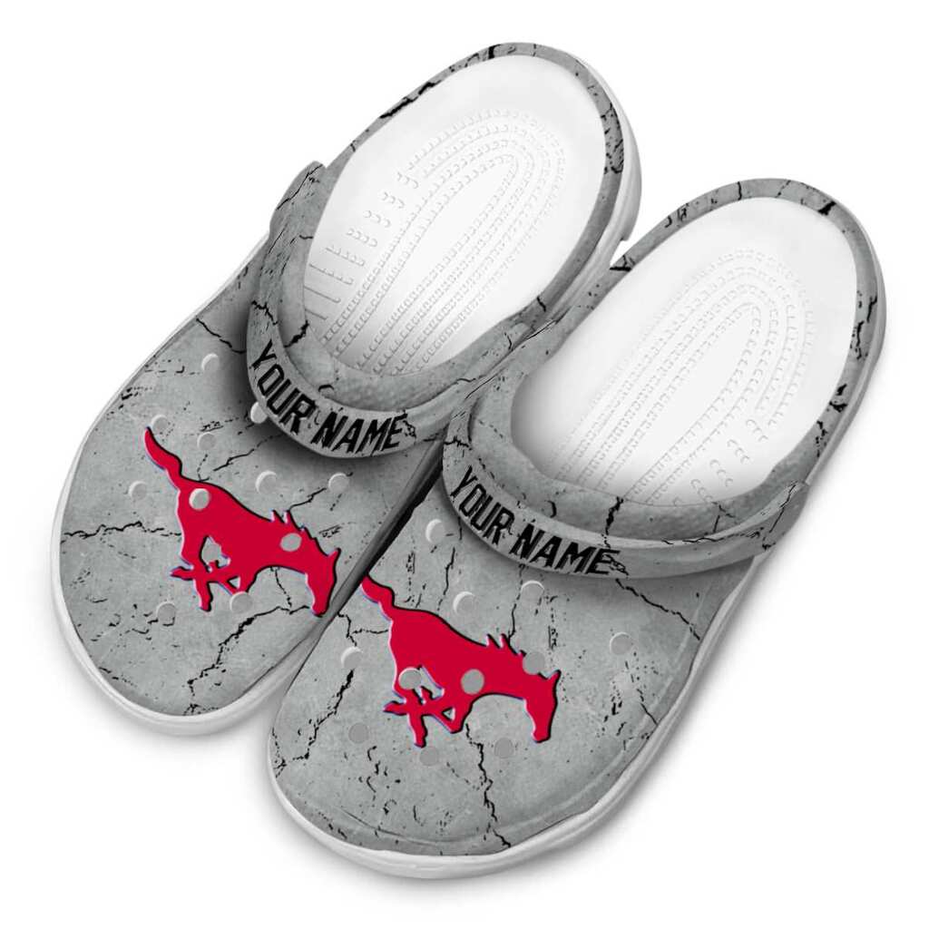 Customized SMU Mustangs Cracked Texture ClogTVC1801794 - Image 4