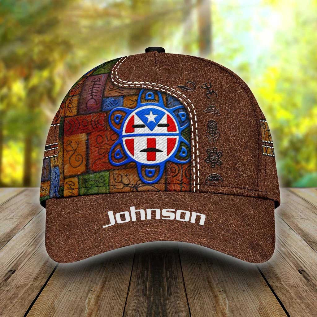 Customized Sol Taino Puerto Rico 3d Classic Cap, Puerto Rico Hats for Men, Women Trucker Hats Custom Hats Gifts For Men & Women