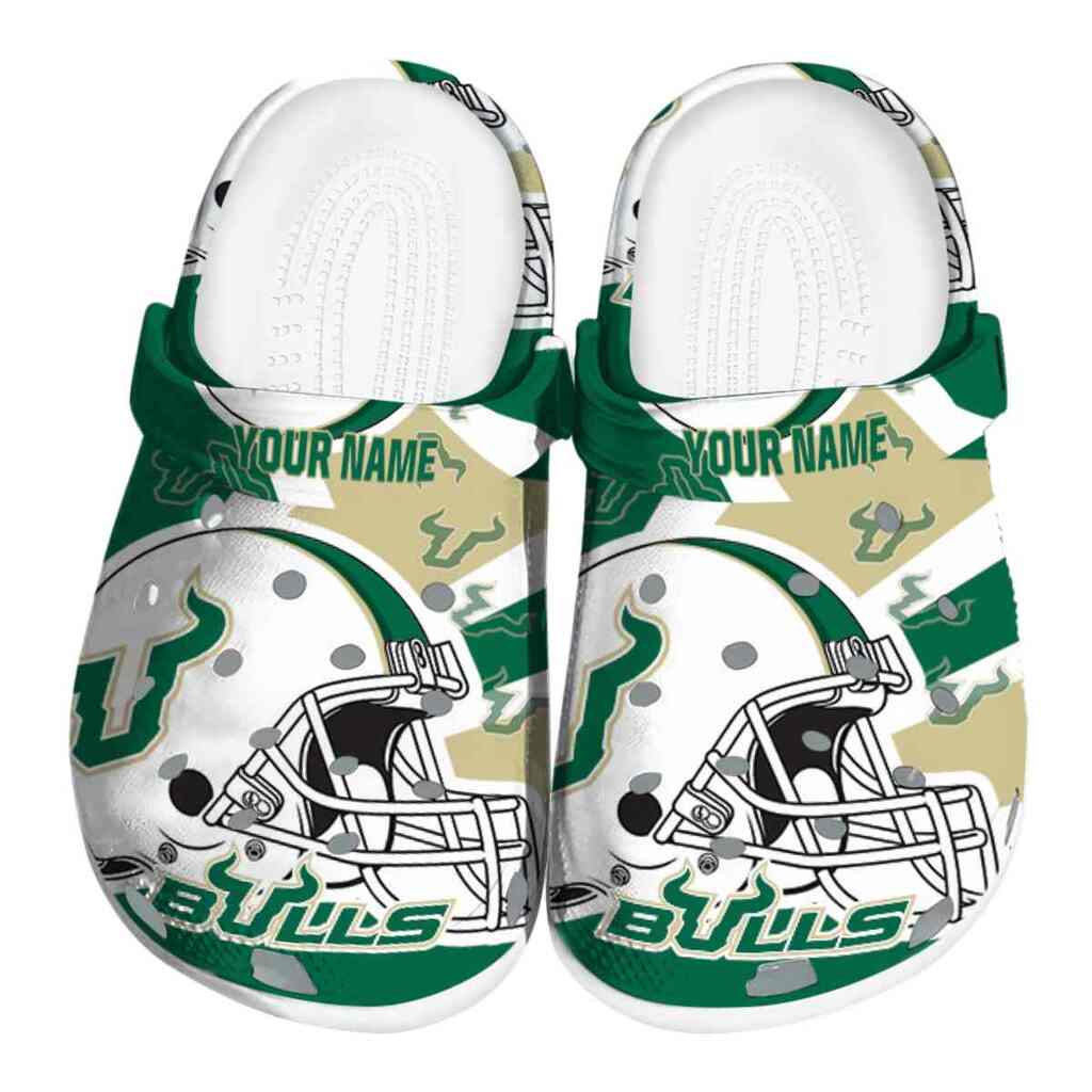 Customized South Florida Bulls Football Helmet ClogTVC1801790