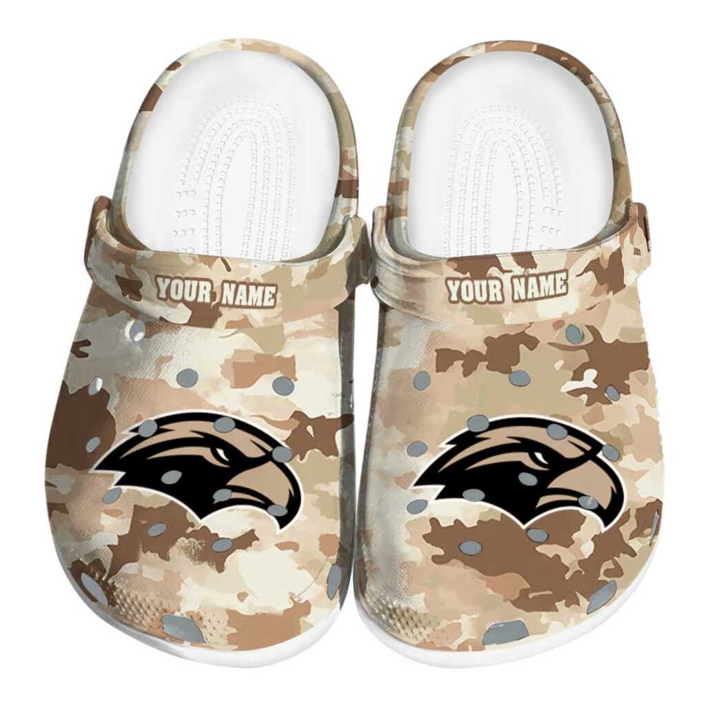 Customized Southern Miss Golden Eagles Desert Camo ClogTVC1801705