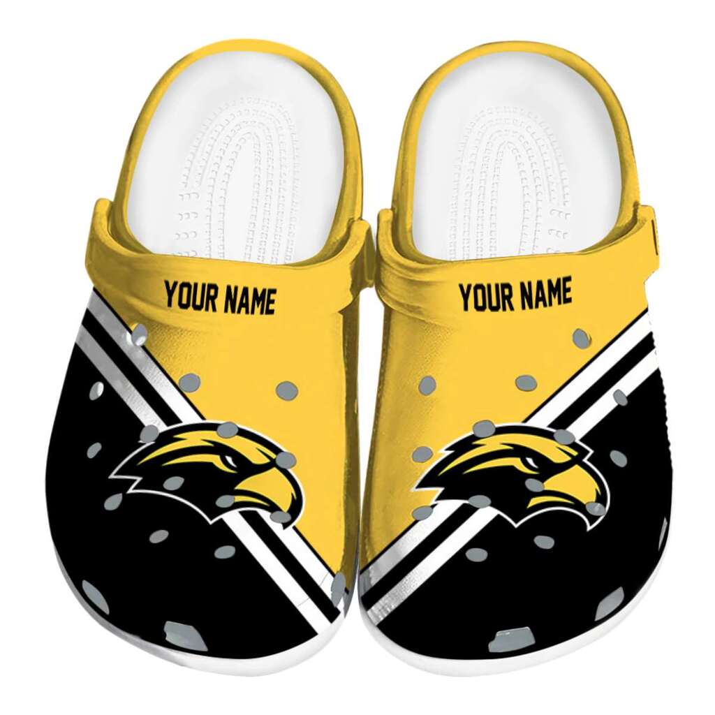 Customized Southern Miss Golden Eagles Striped Accents ClogTVC1801834