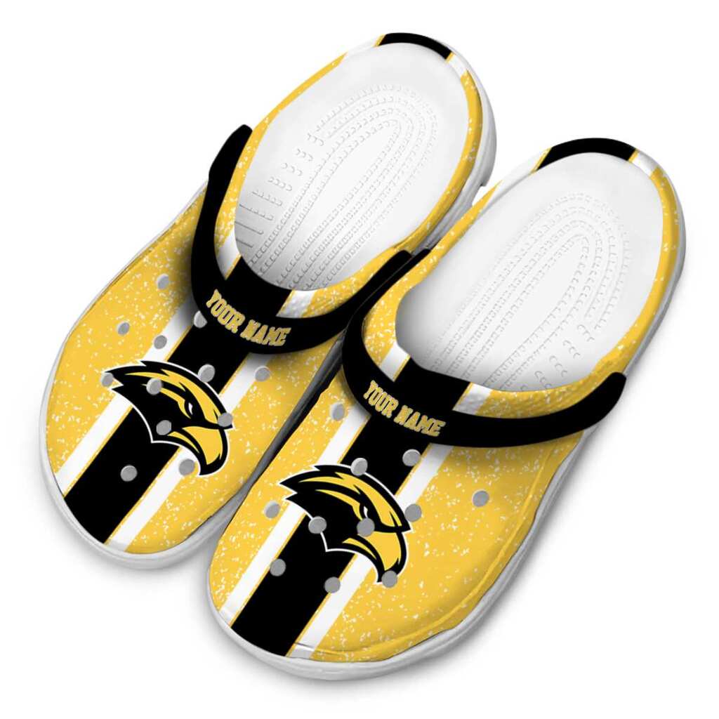Customized Southern Miss Golden Eagles Vertical Stripes ClogTVC1801712 - Image 4