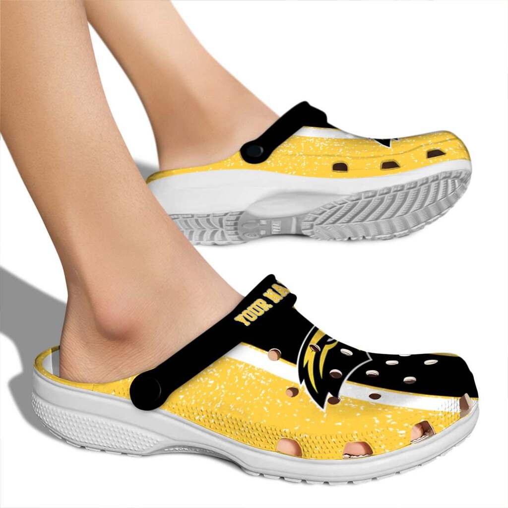 Customized Southern Miss Golden Eagles Vertical Stripes ClogTVC1801712 - Image 2