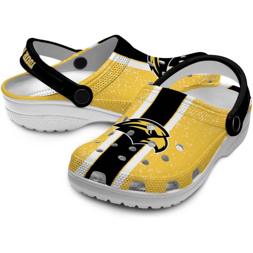 Customized Southern Miss Golden Eagles Vertical Stripes ClogTVC1801712 - Image 3