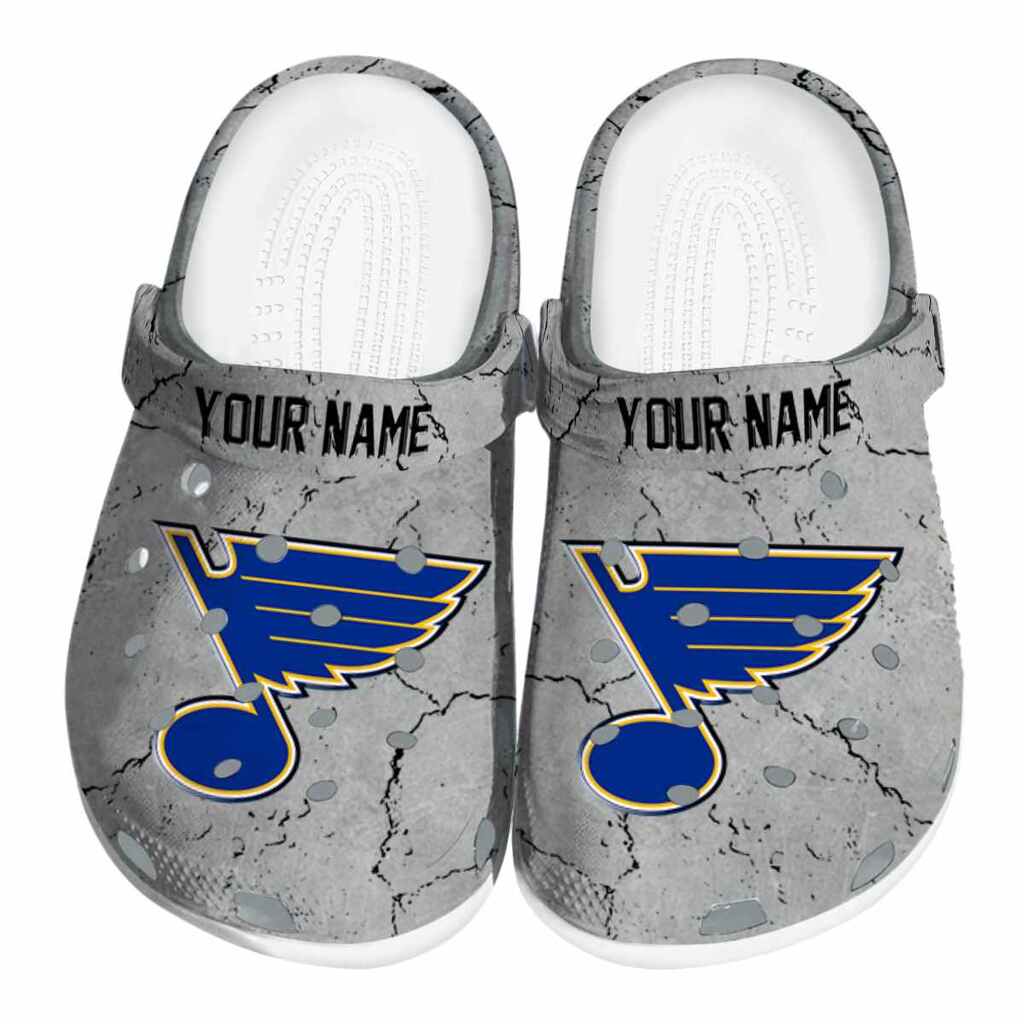 Customized St. Louis Blues Cracked Texture ClogTVC1801910