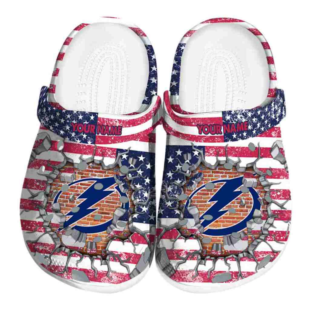 Customized Tampa Bay Lightning Freedom Splinter ClogTVC1801904