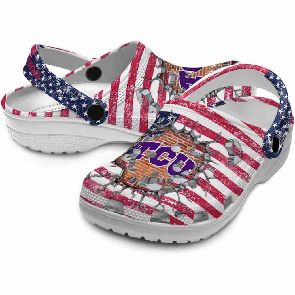 Customized TCU Horned Frogs Freedom Splinter ClogTVC180169 - Image 3