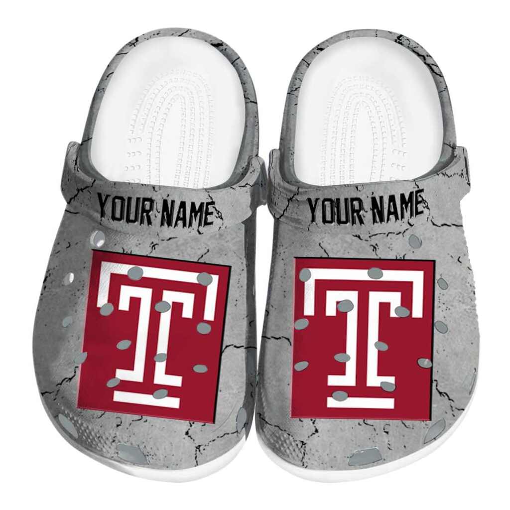 Customized Temple Owls Cracked Texture ClogTVC1801794