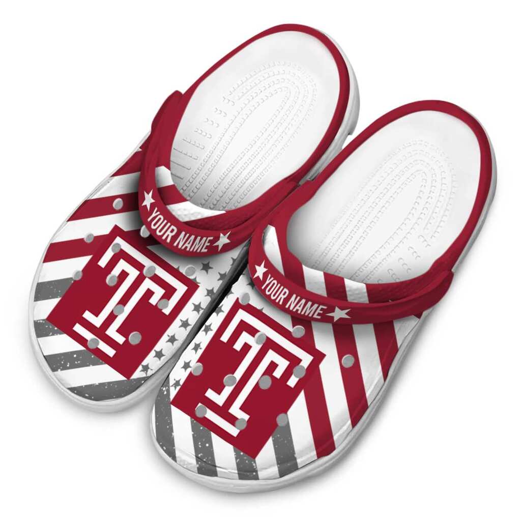 Customized Temple Owls Star-Spangled Graphic ClogTVC1801821 - Image 4