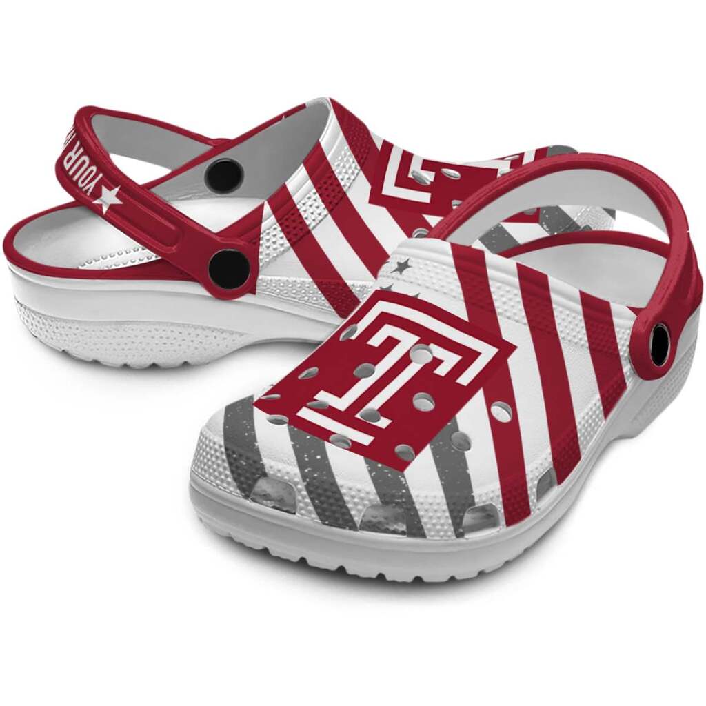 Customized Temple Owls Star-Spangled Graphic ClogTVC1801821 - Image 3