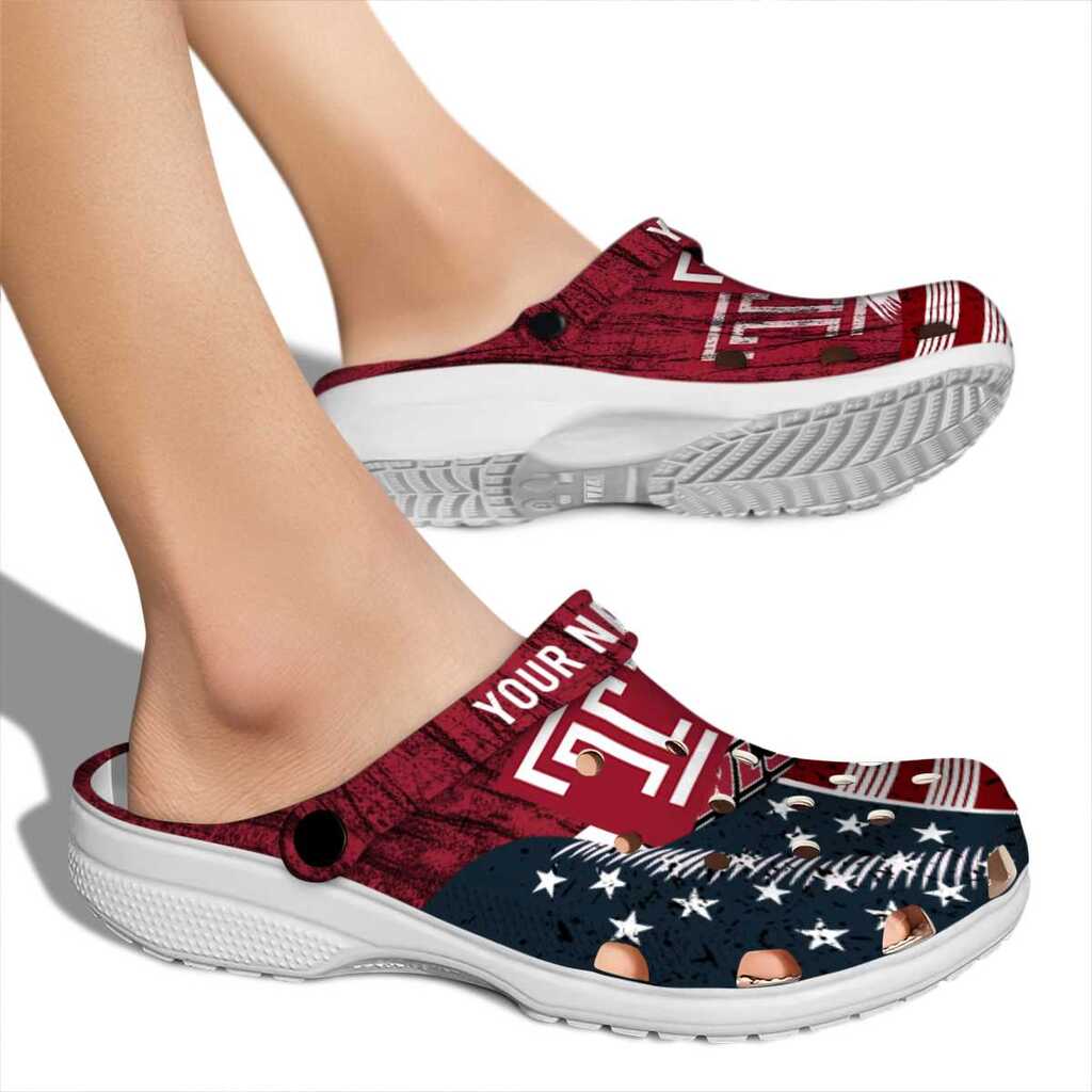 Customized Temple Owls Star-Spangled Side Pattern ClogTVC1801729 - Image 2