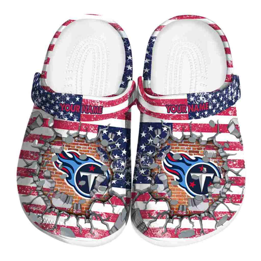 Customized Tennessee Titans Freedom Splinter ClogTVC1801158