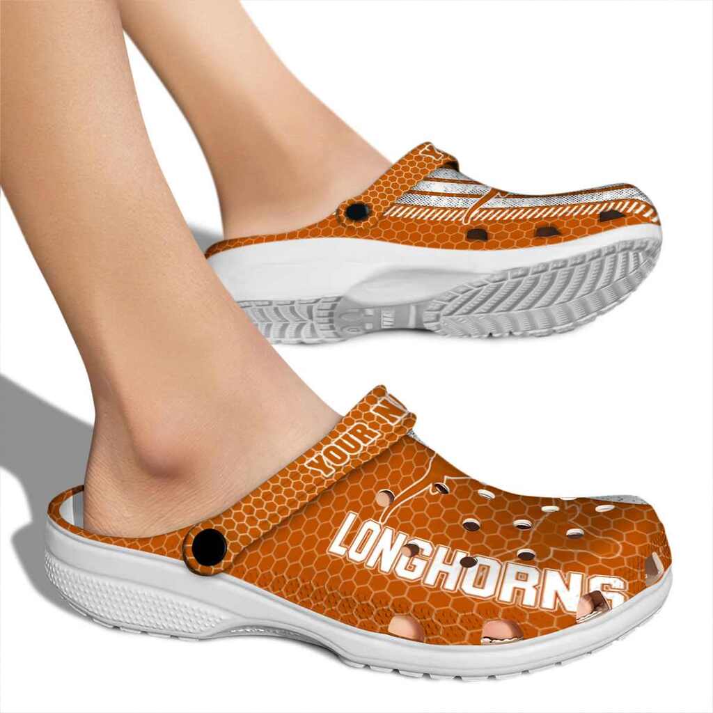 Customized Texas Longhorns Contrasting Stripes ClogTVC180167 - Image 2