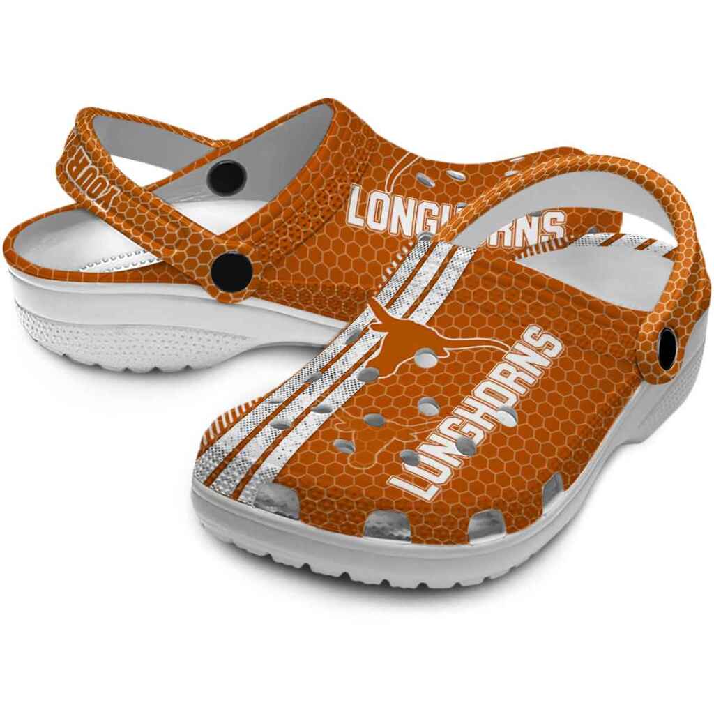 Customized Texas Longhorns Contrasting Stripes ClogTVC180167 - Image 3