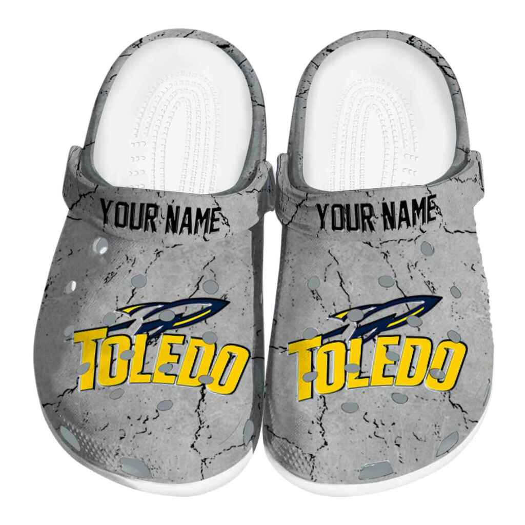Customized Toledo Rockets Cracked Texture ClogTVC1801795