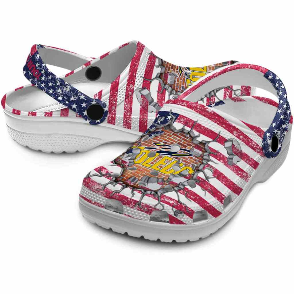 Customized Toledo Rockets Freedom Splinter ClogTVC1801821 - Image 3