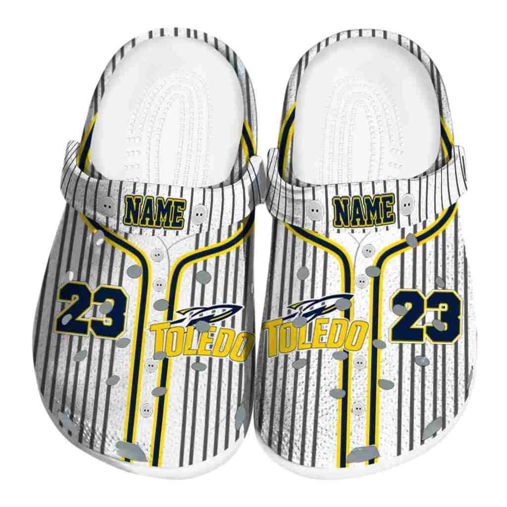 Customized Toledo Rockets Pinstripe Pattern ClogTVC1801715