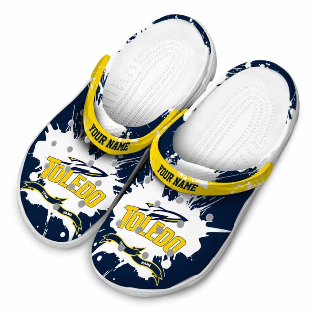 Customized Toledo Rockets Splatter Pattern ClogTVC1801728 - Image 4