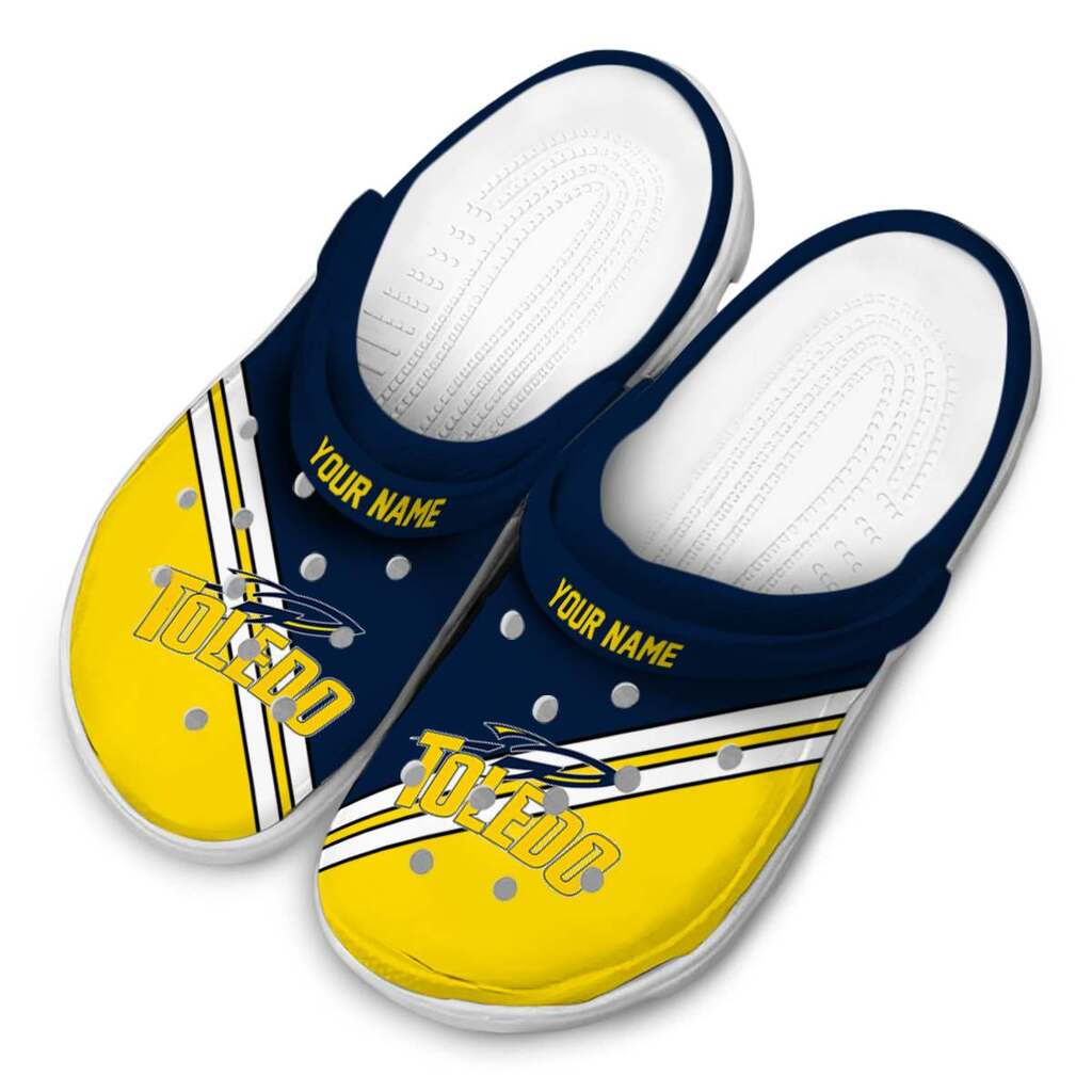 Customized Toledo Rockets Striped Accents ClogTVC1801834 - Image 4