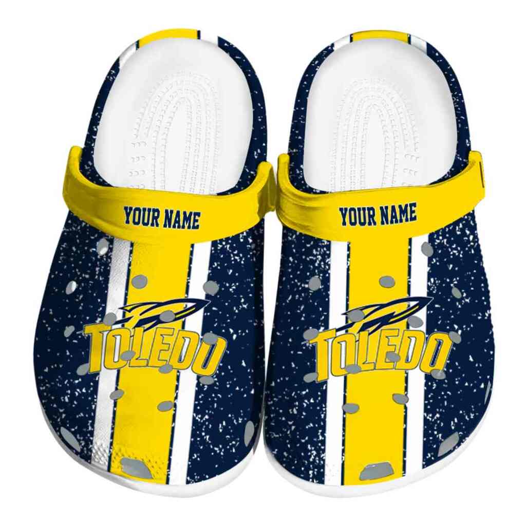 Customized Toledo Rockets Vertical Stripes ClogTVC1801715