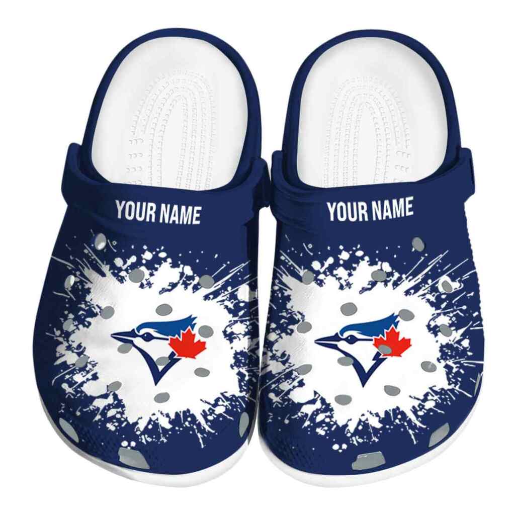 Customized Toronto Blue Jays Splatter Background ClogTVC180158