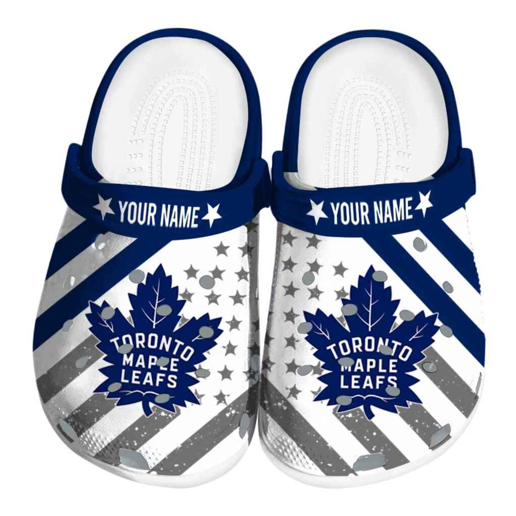 Customized Toronto Maple Leafs Star-Spangled Graphic ClogTVC1801905