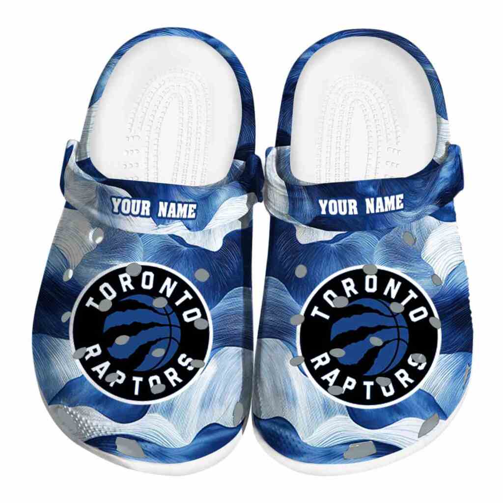 Customized Toronto Raptors Ocean Waves ClogTVC1801732