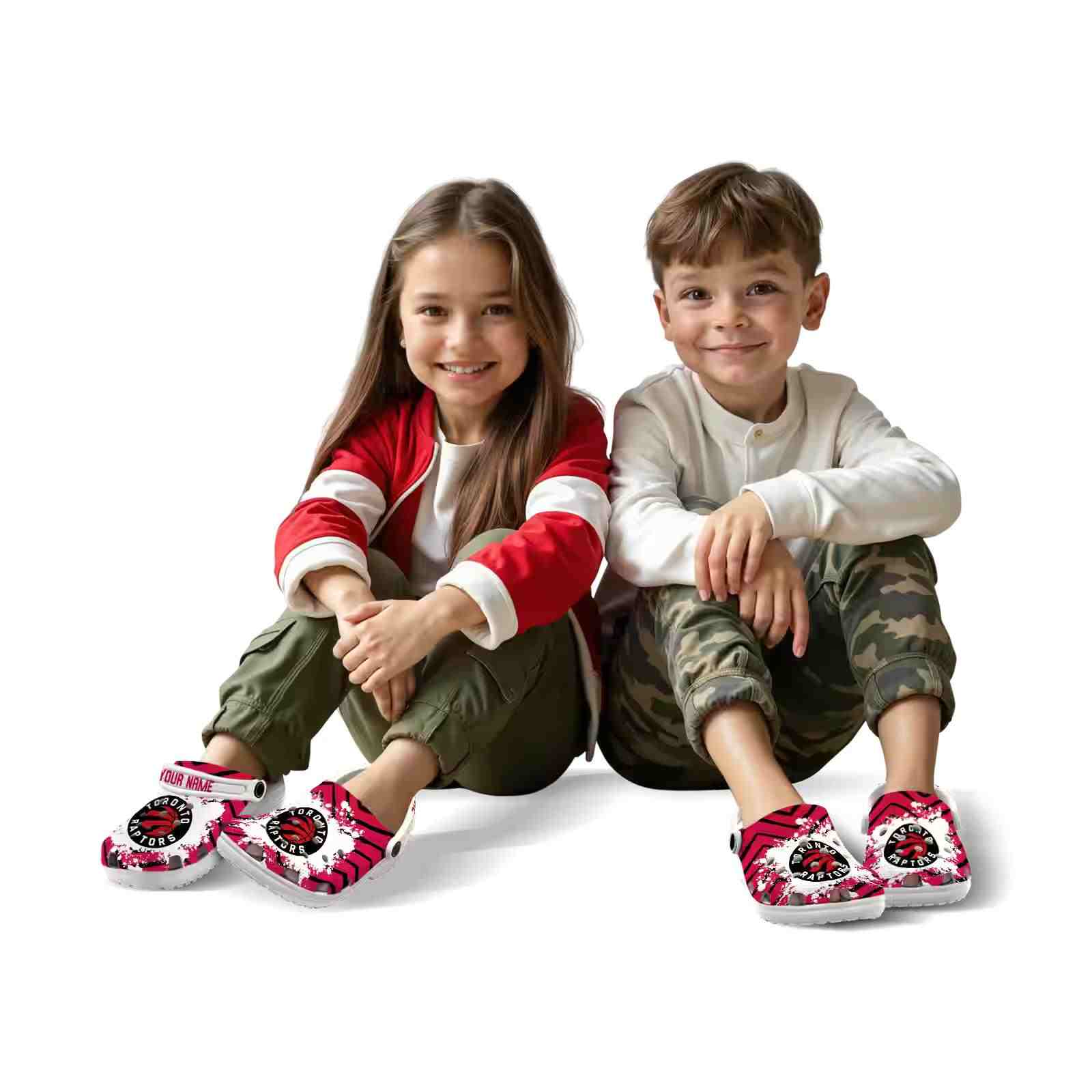 Customized Toronto Raptors Zigzag Paint Burst ClogTVC1801733 - Image 8