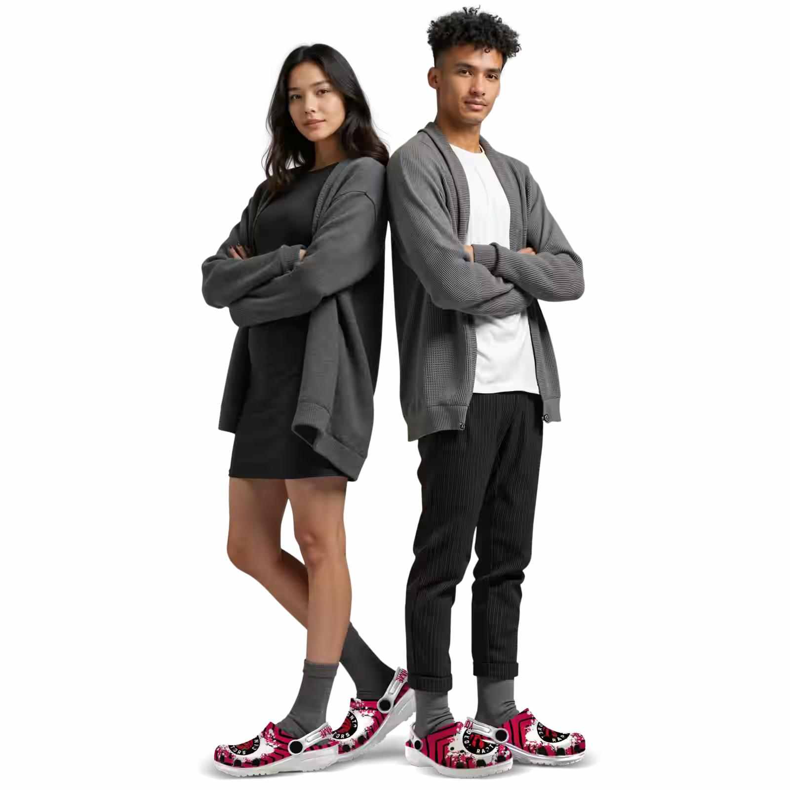 Customized Toronto Raptors Zigzag Paint Burst ClogTVC1801733 - Image 7