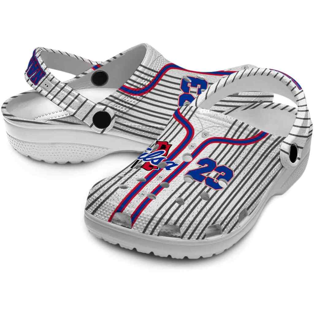 Customized Tulsa Golden Hurricane Pinstripe Pattern ClogTVC1801753 - Image 3