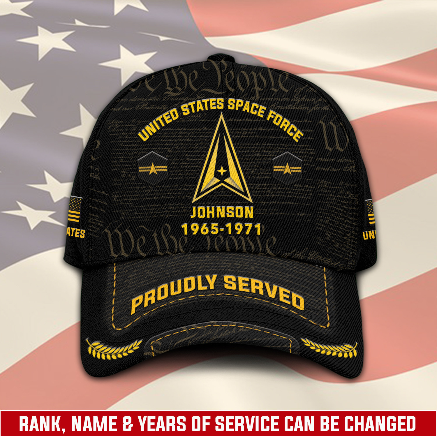 Customized U.S Space Force Veteran Hat ÃƒÂ¢Ã¢â€šÂ¬Ã¢â‚¬Å“ Print Cap Personalized With Rank Military Style Ball Trucker Hats Custom Hats Gifts For Men & Women